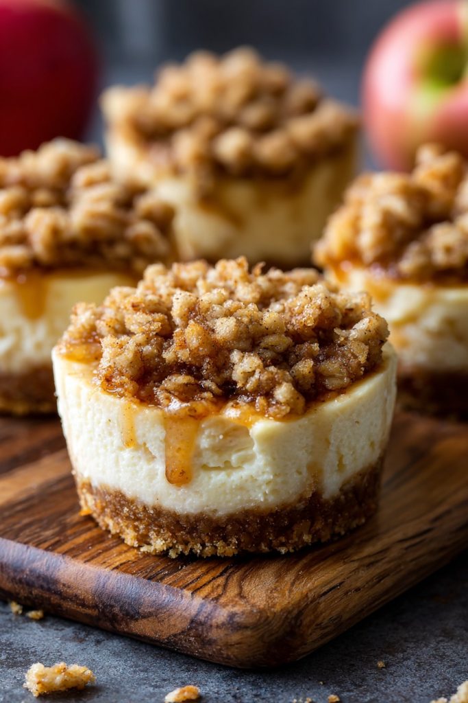 Apple Crisp Mini Cheesecake: A Bite-Sized Fall Delight