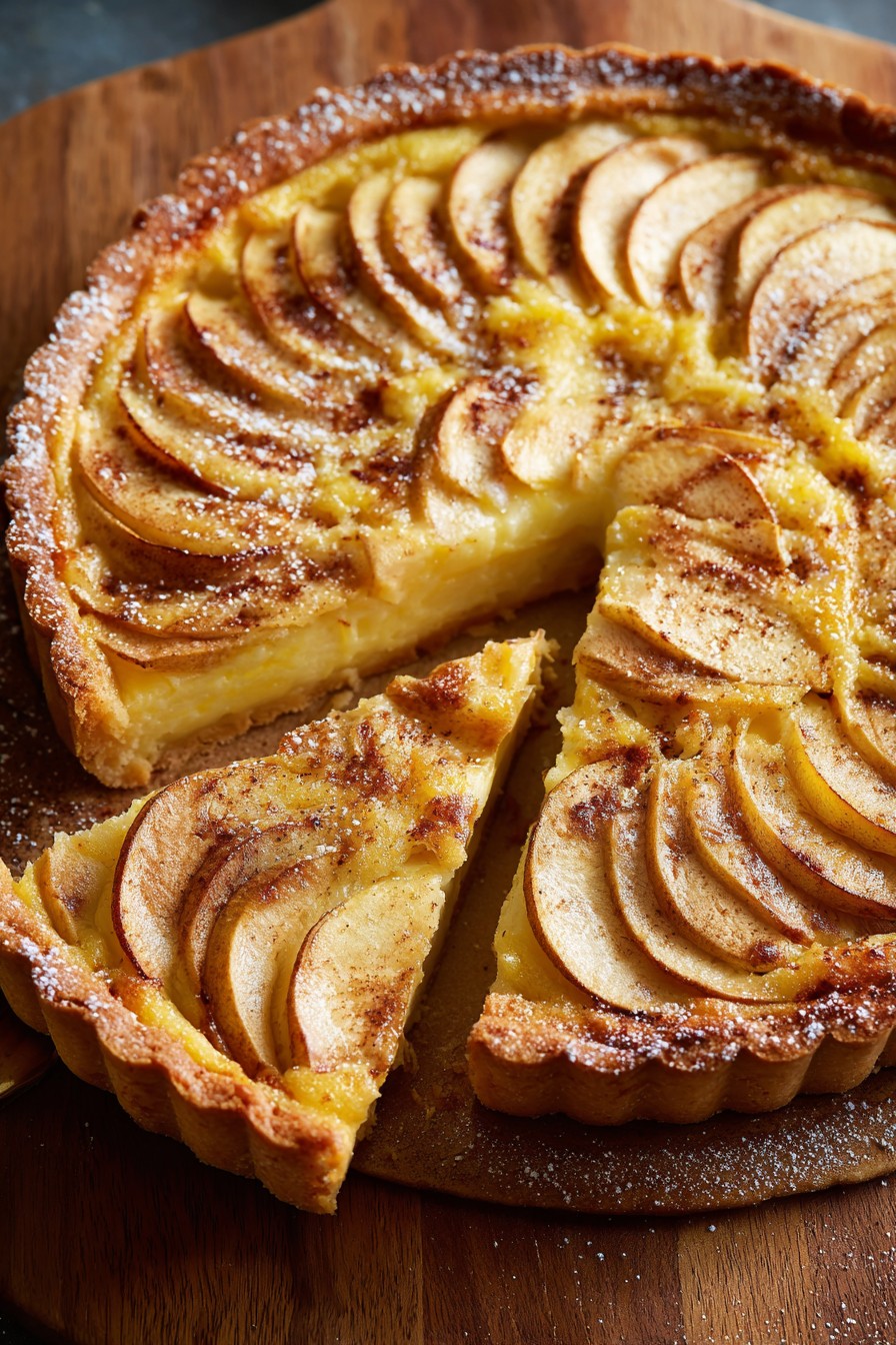 Apple Custard Impossible Pie