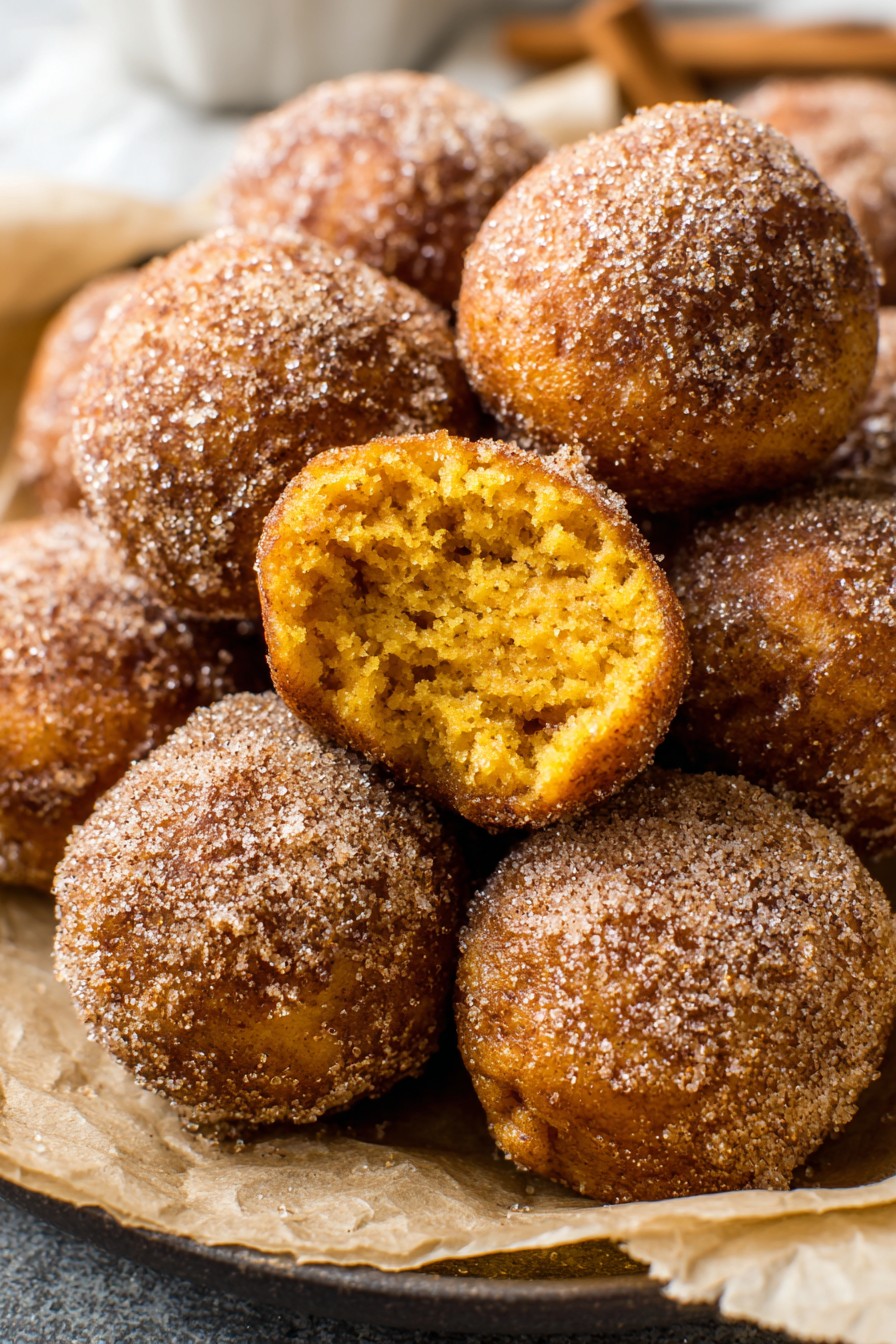 Baked Pumpkin Donut Holes