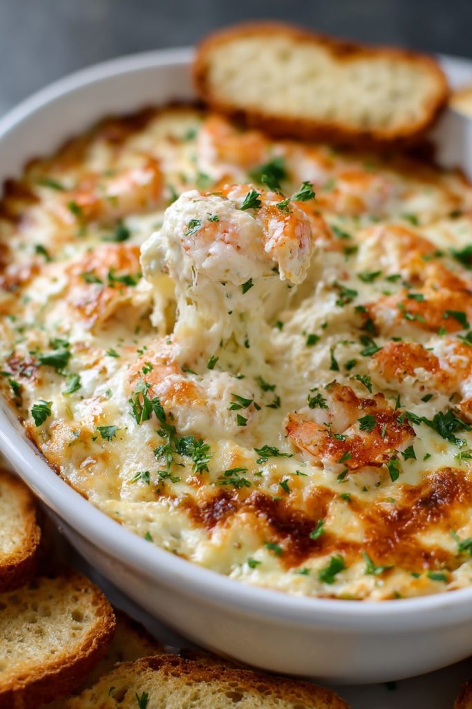 Creamy Baked Shrimp Dip Recipe: A Crowd-Pleasing Appetizer