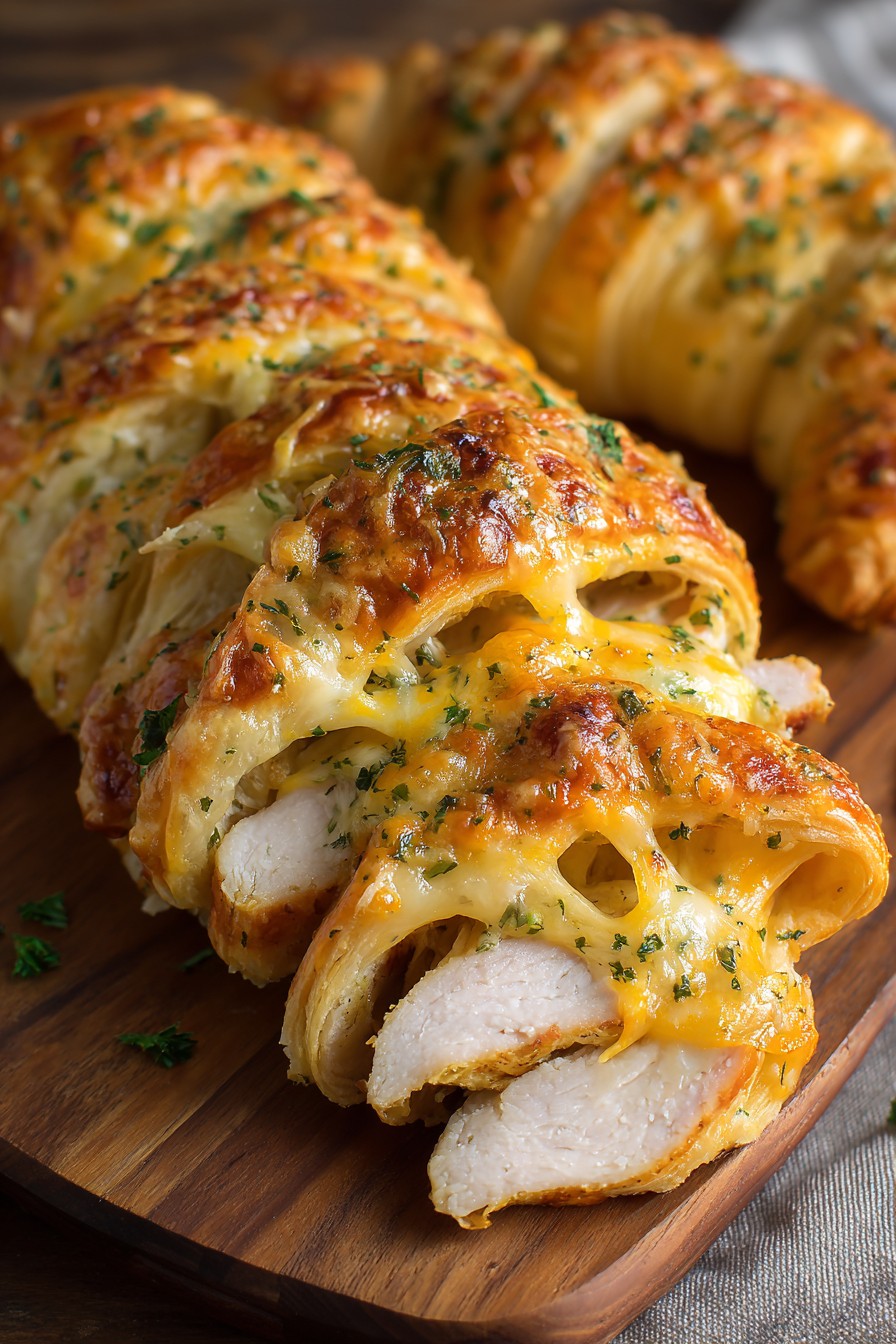 Baked Turkey Cheese Croissant