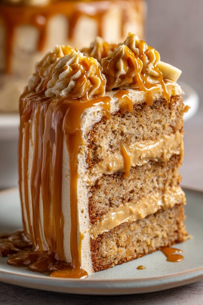 Banana Caramel Peanut Butter Cake: A Decadent Delight