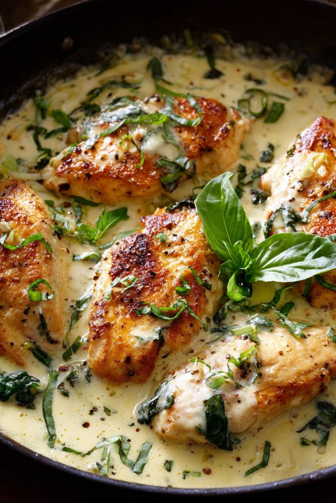 Basil Cream Sauce Chicken: A Creamy Dream Come True