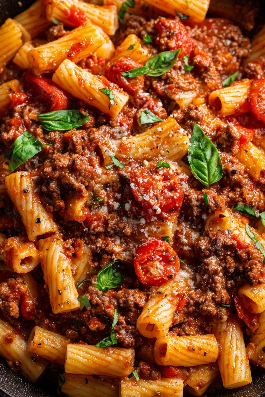 Beef Pasta Tomato Sauce