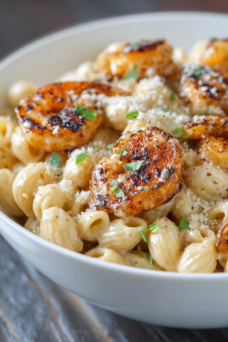 Blackened Shrimp Cavatappi