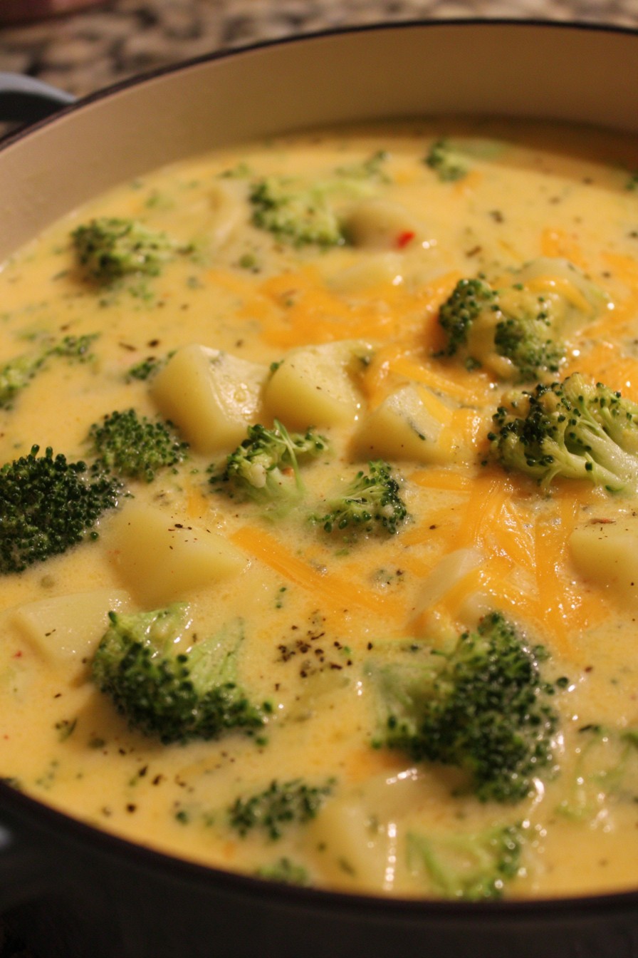 Broccoli Potato Cheese Soup