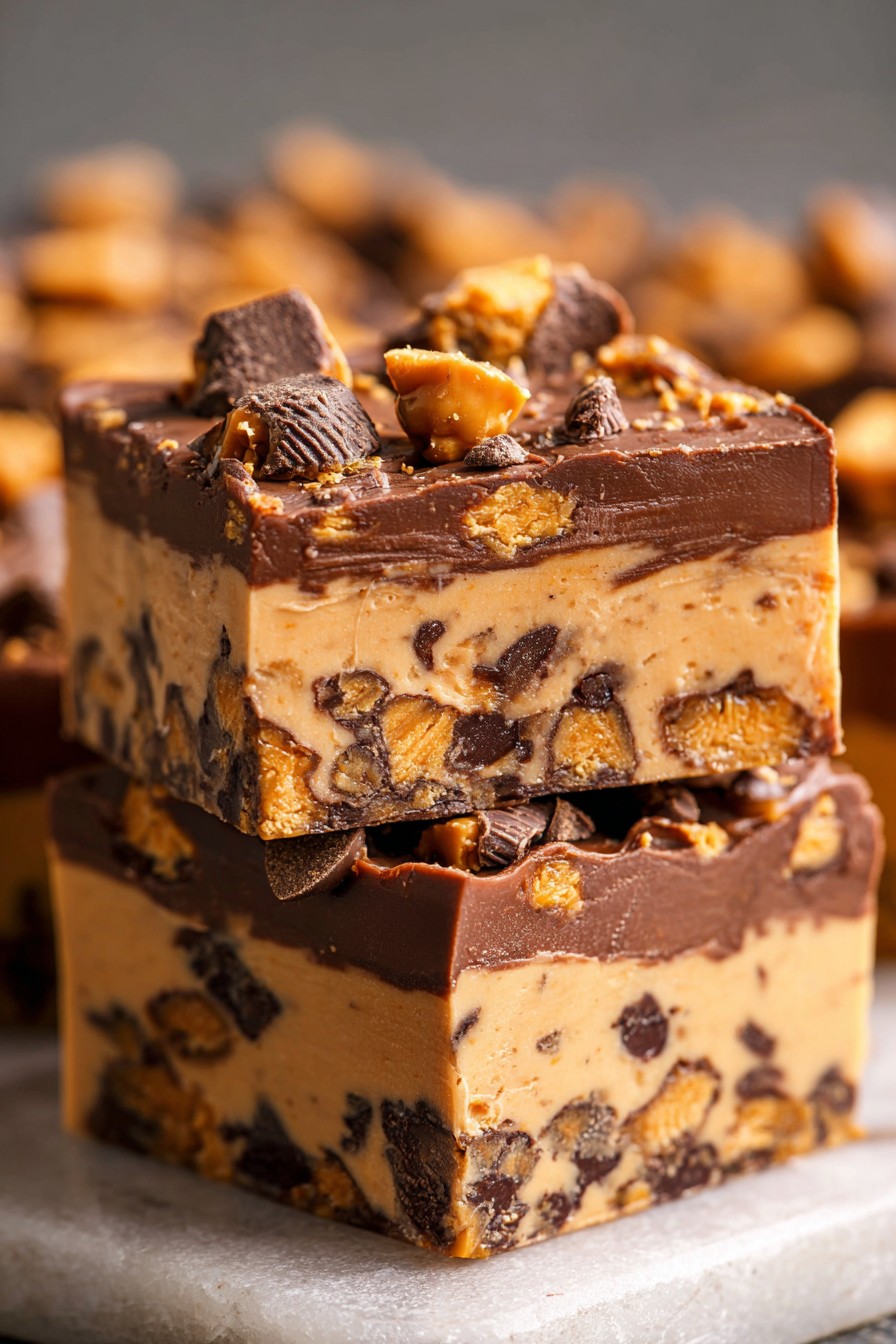 Butterfinger Reeses Fudge