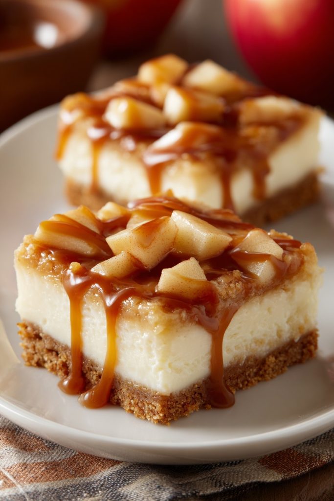 Caramel Apple Cheesecake Bars Recipe: A Fall Favorite