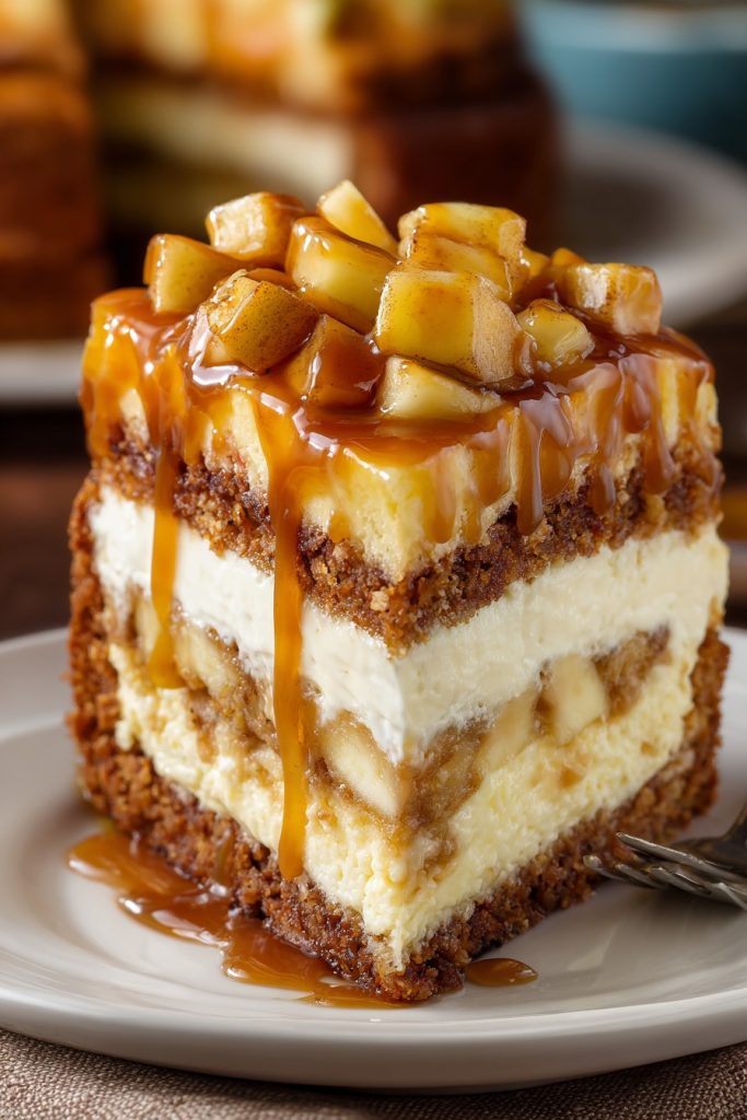 Caramel Apple Cheesecake Cake: A Fall Favorite That’ll Steal the Show