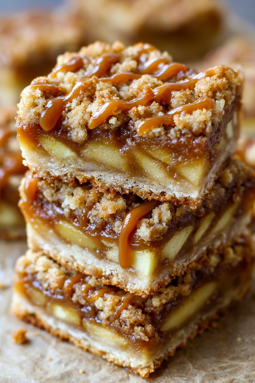 Caramel Apple Crumb Bars