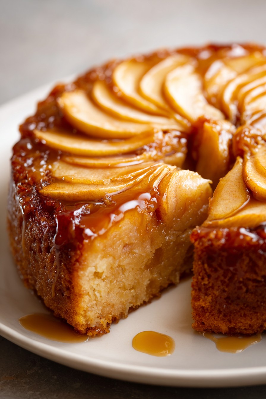 Caramel Apple Upside Down Cake