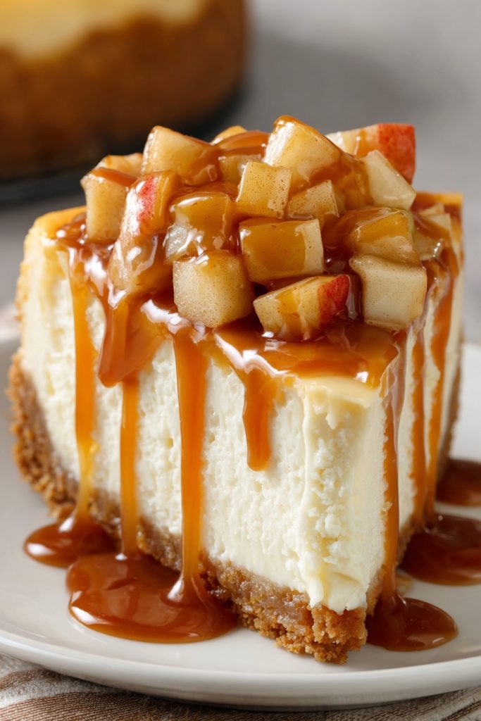 Caramel Apple Vanilla Cheesecake: A Fall Favorite That Never Fails