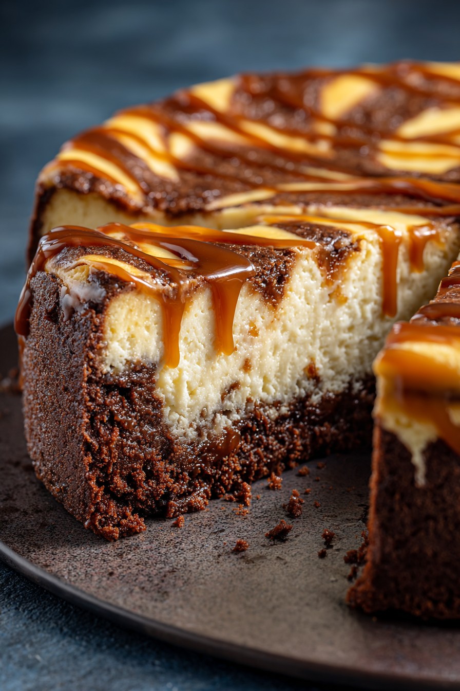 Caramel Brownie Cheesecake