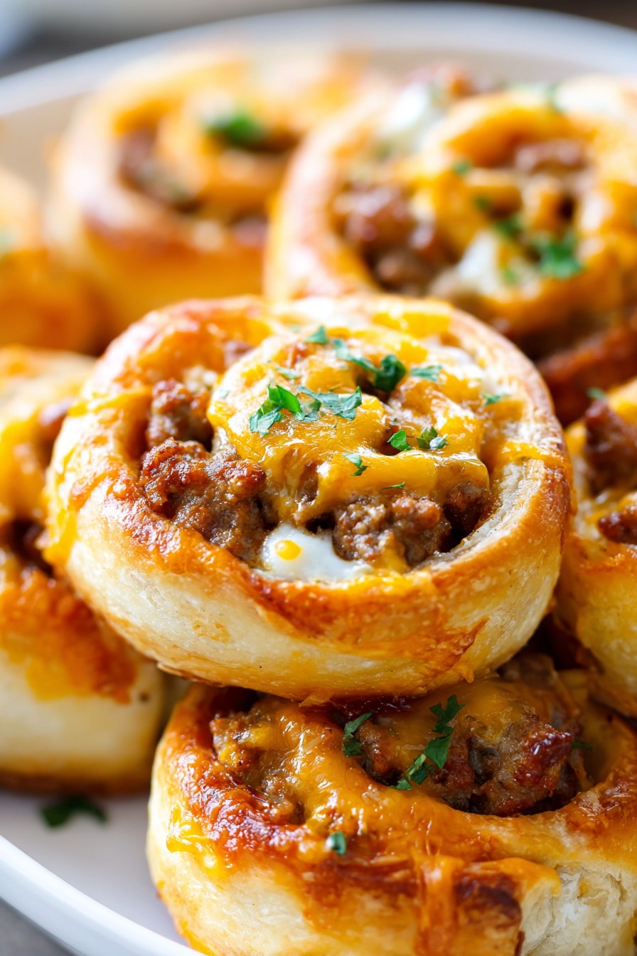 Cheese Sausage Pinwheels