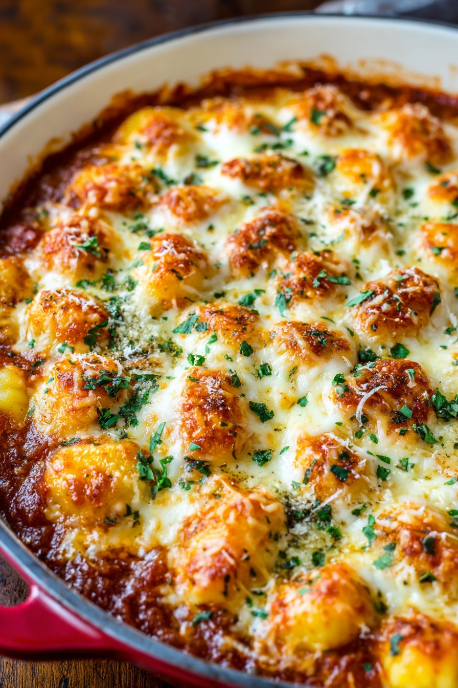 Cheesy Baked Gnocchi Casserole