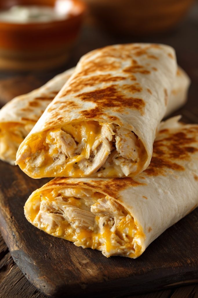 Cheesy Garlic Chicken Wraps: A Flavor Bomb in Every Bite