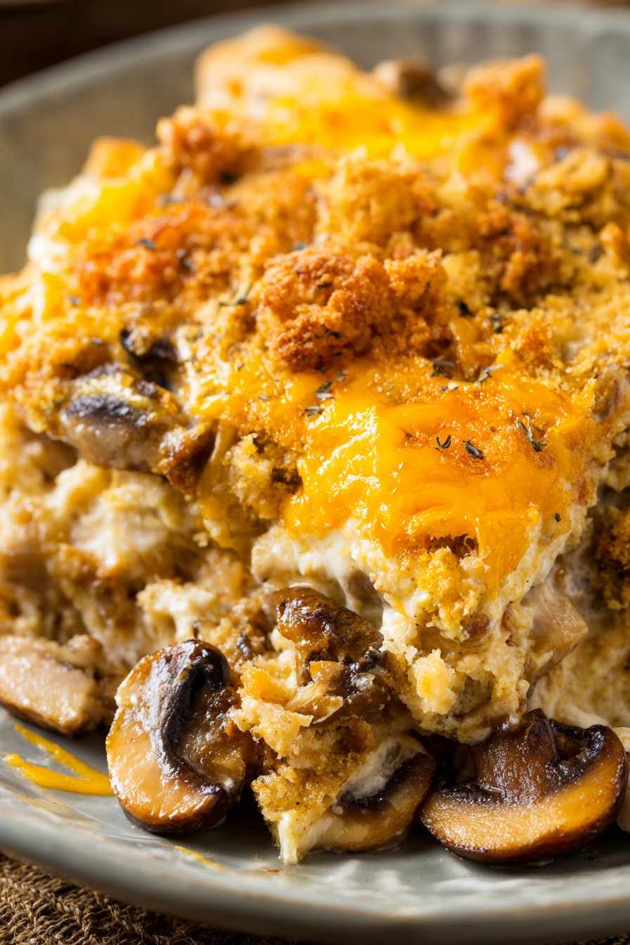 Cheesy Mushroom Casserole