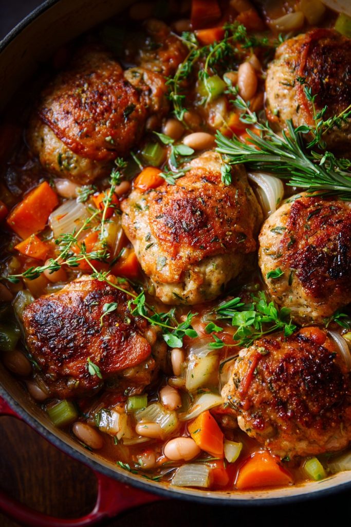 Chicken Meatball Cassoulet: A Cozy Twist on a Classic