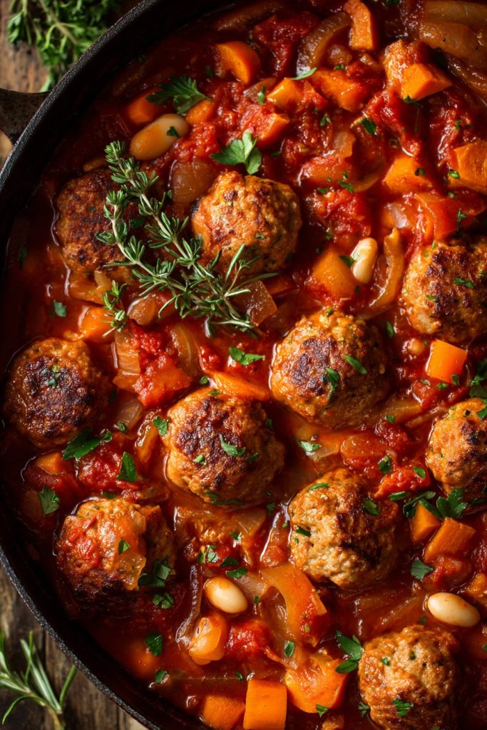 Chicken Meatball Cassoulet Recipe: A Cozy Comfort Dish