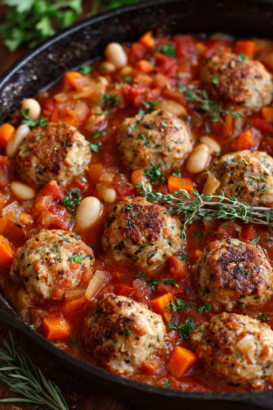 Chicken Meatball Cassoulet Recipe