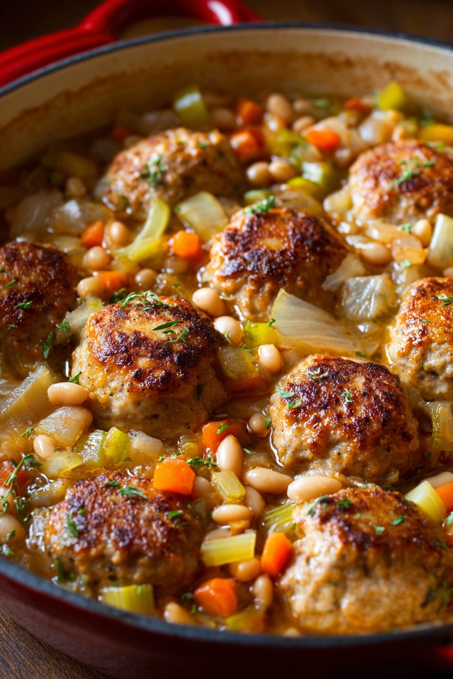 Chicken Meatball Cassoulet