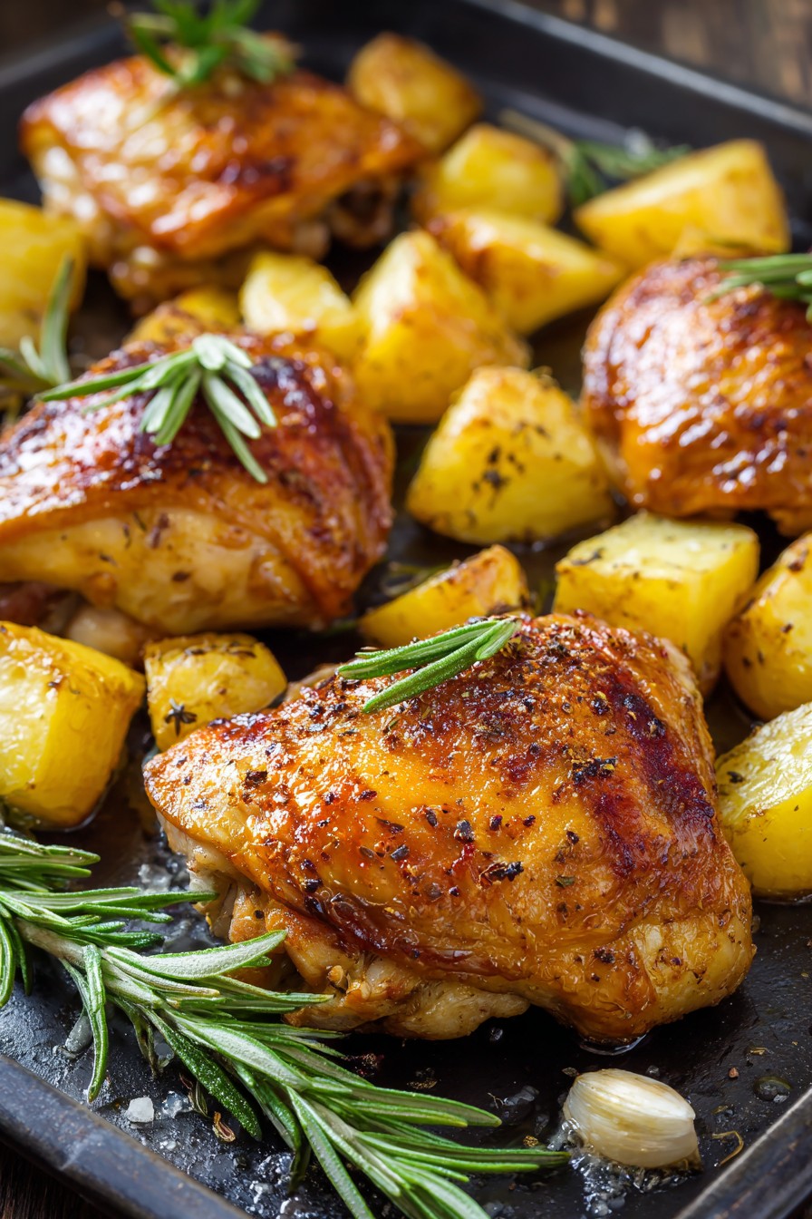Chicken Thighs With Potatoes