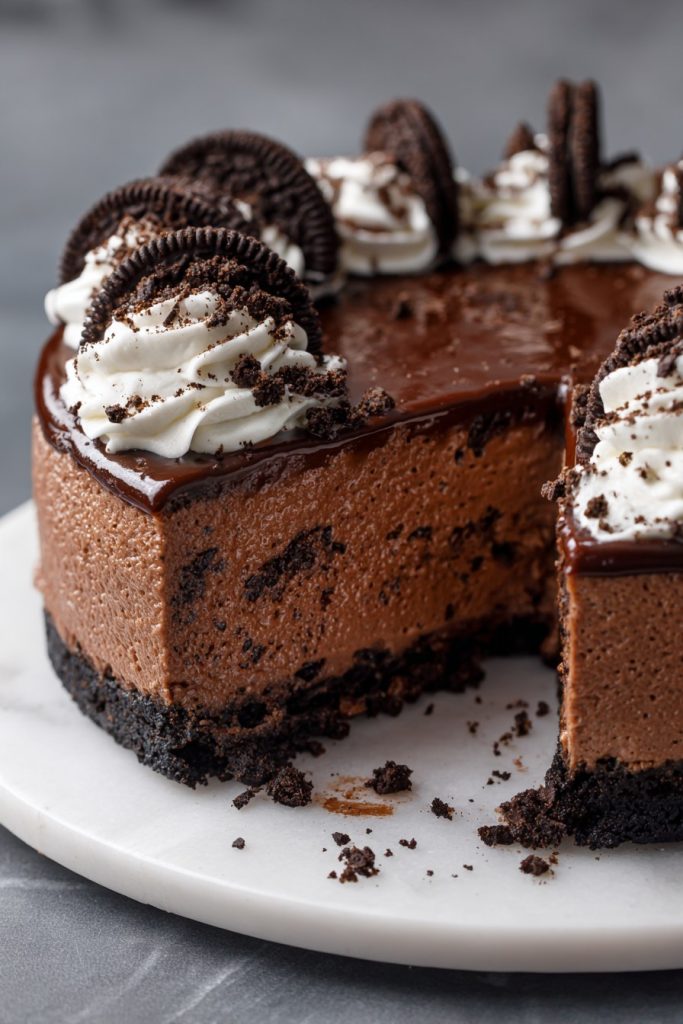 Decadent Chocolate Cheesecake with Oreo Crust: A No-Bake Delight
