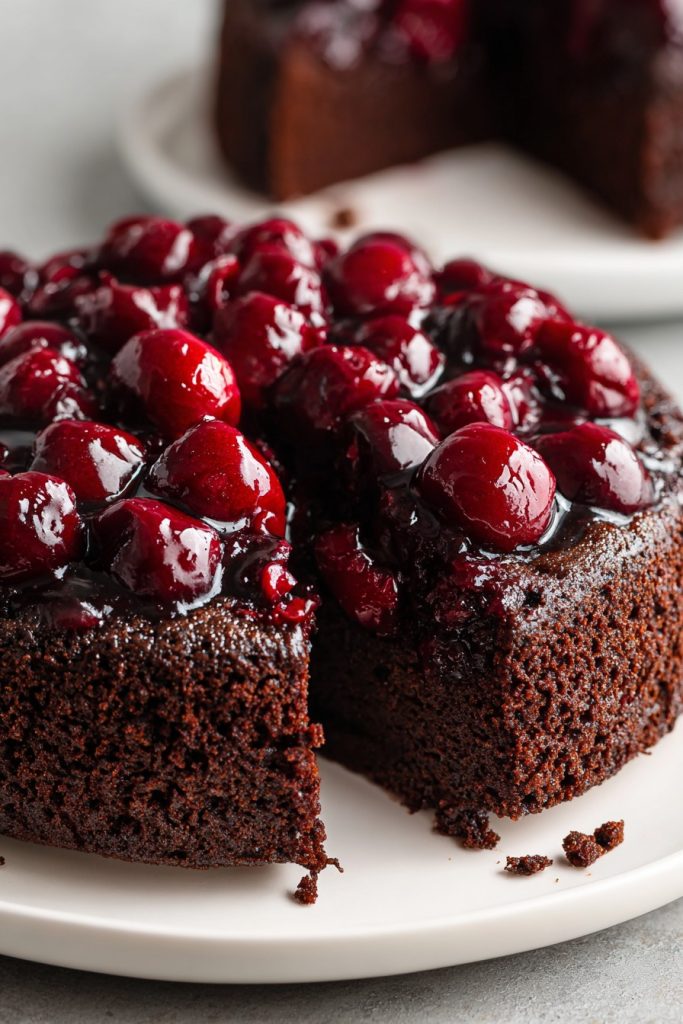 Chocolate Cherry Upside Down Cake: A Decadent Twist on a Classic