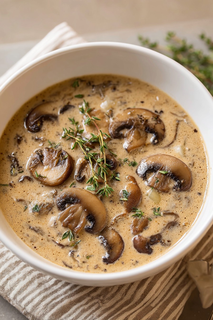 Creamy Mushroom Soup Recipe