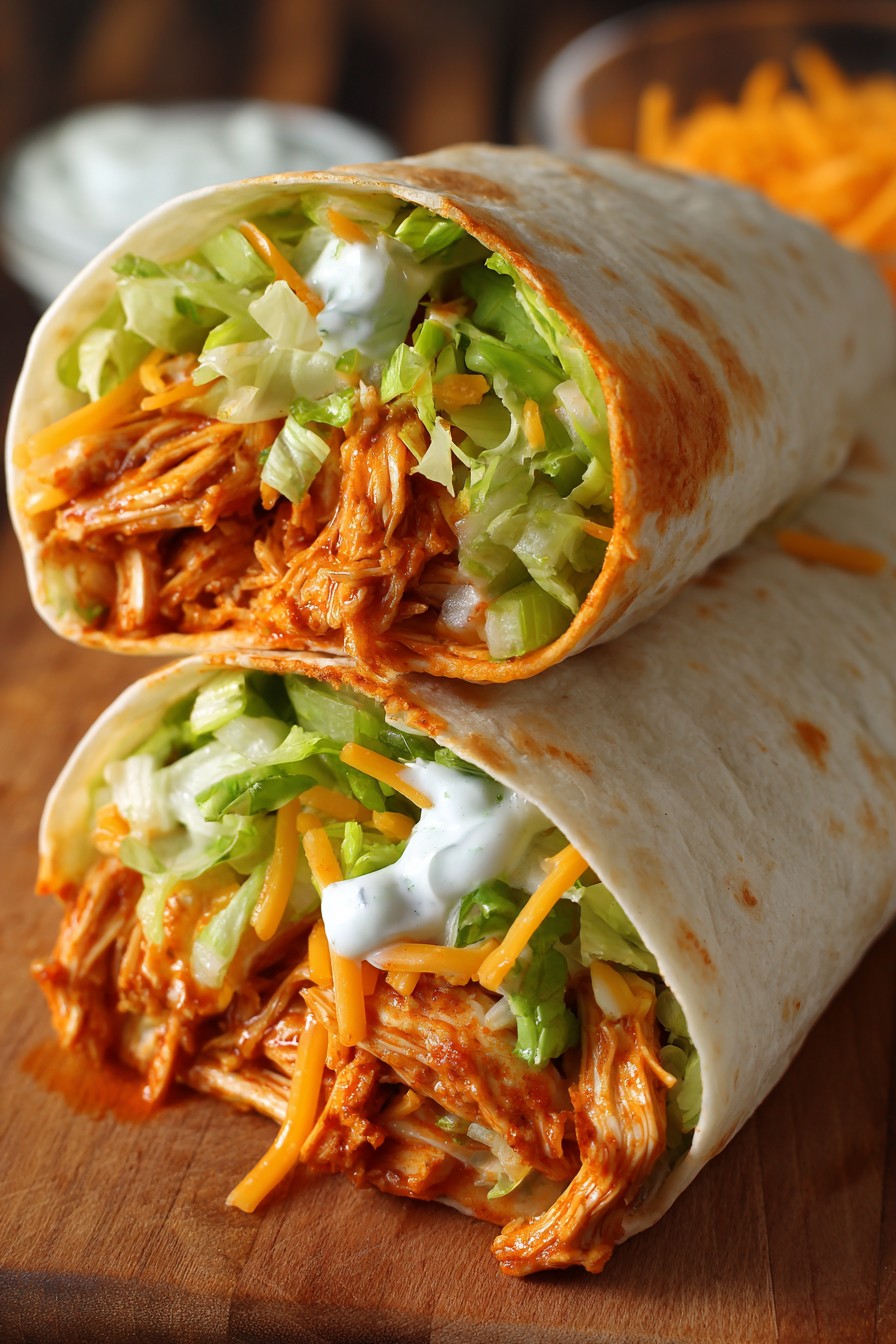 Crispy Buffalo Chicken Wraps