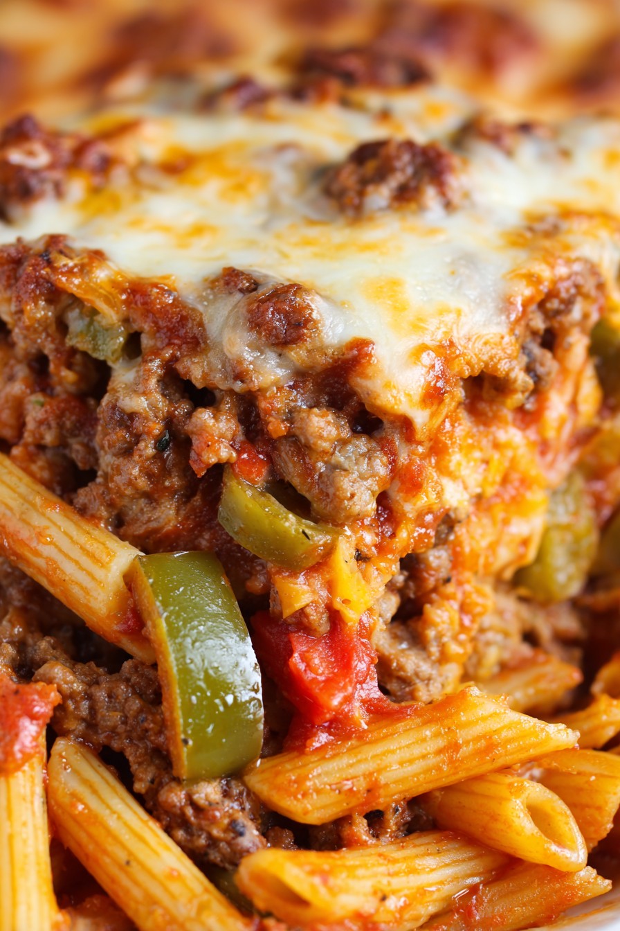 Crock Pot Pizza Casserole