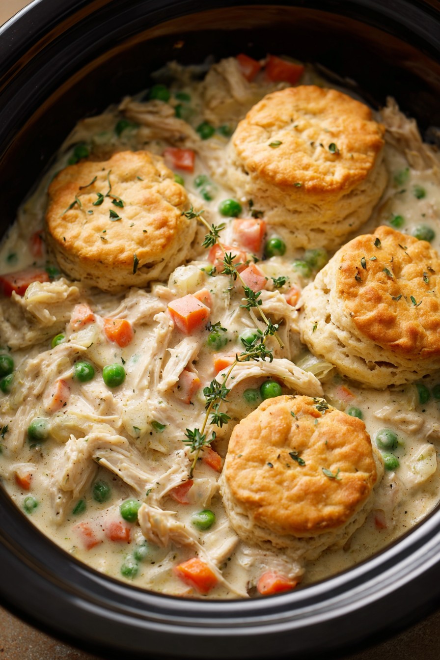Crockpot Chicken Pot Pie
