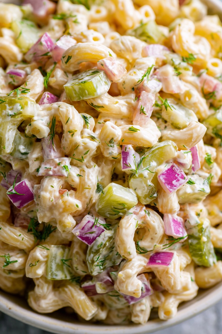 Dill Pickle Pasta Salad