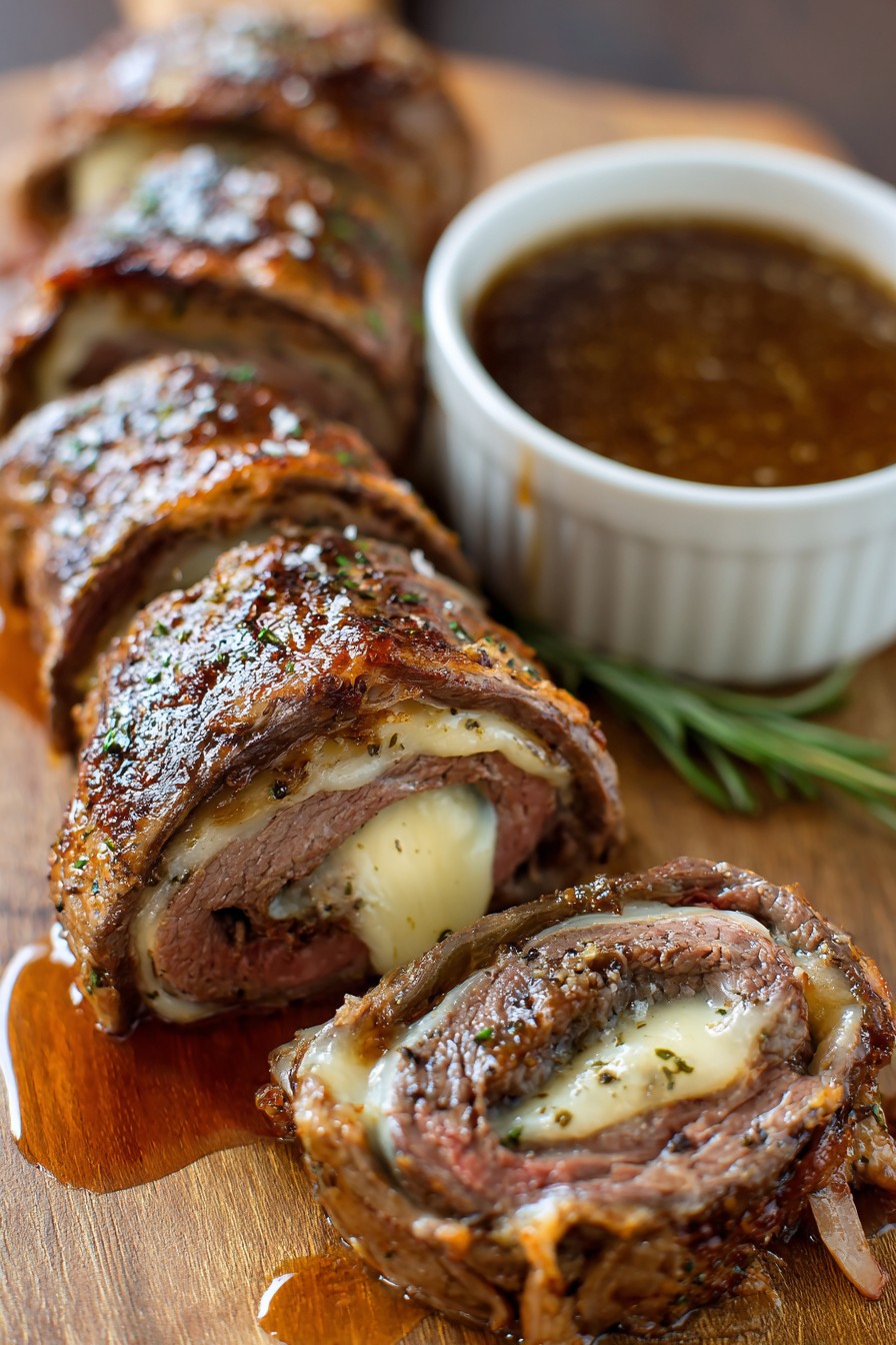French Onion Beef Roll Ups