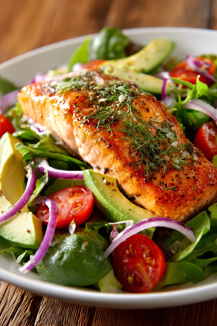 Fresh Healthy Salmon Salad