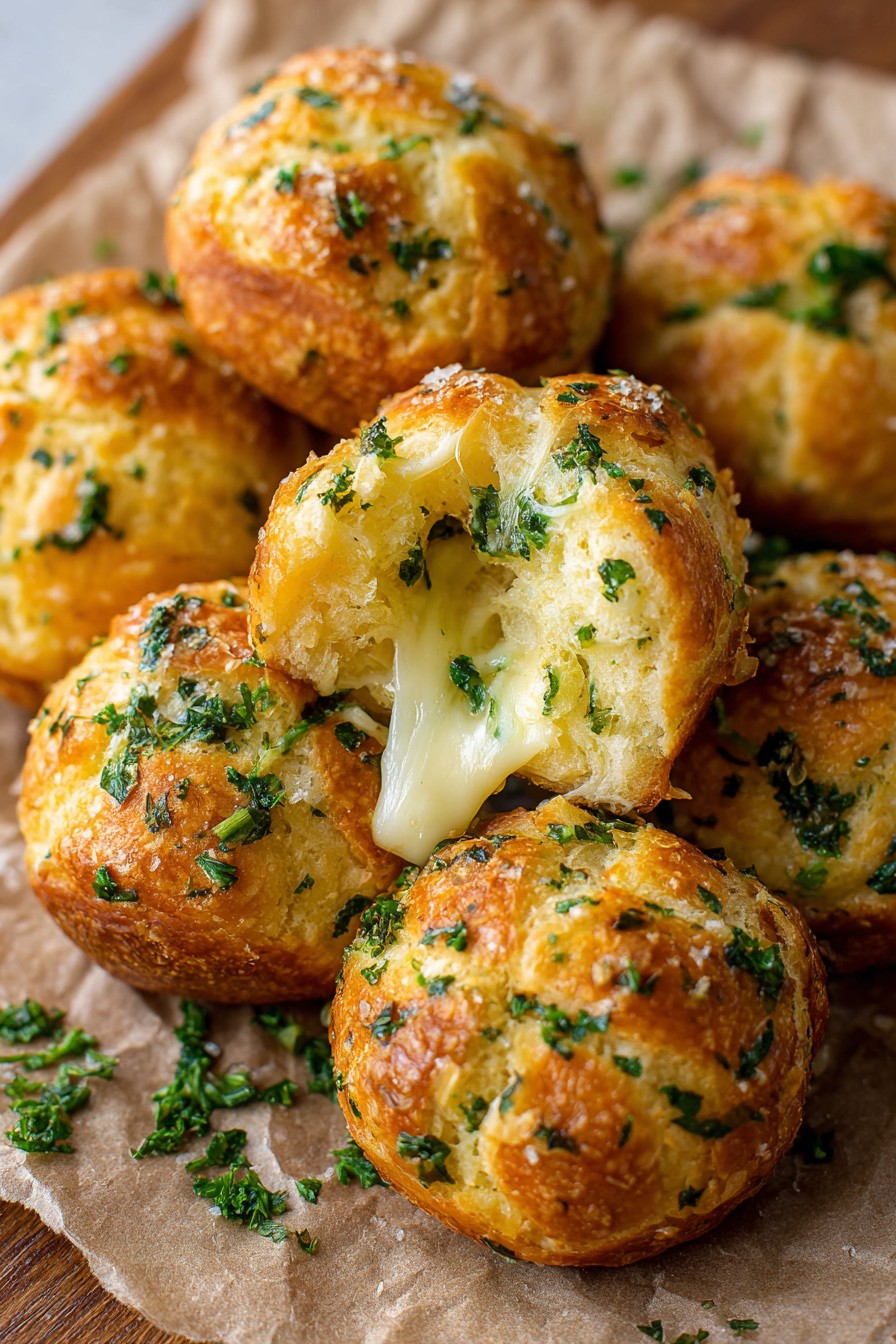 Garlic Butter Cheese Bombs