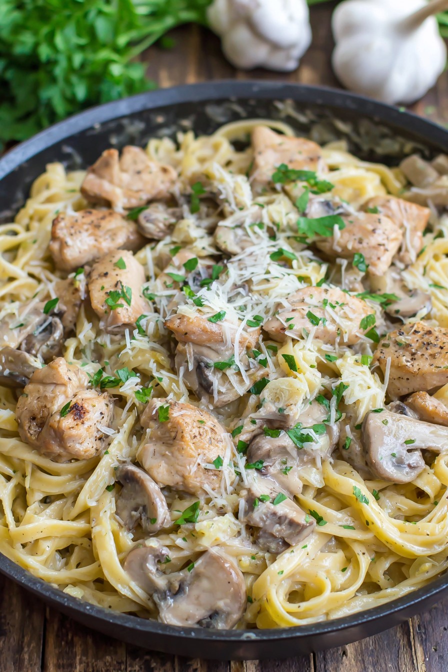 Garlic Parmesan Chicken Pasta