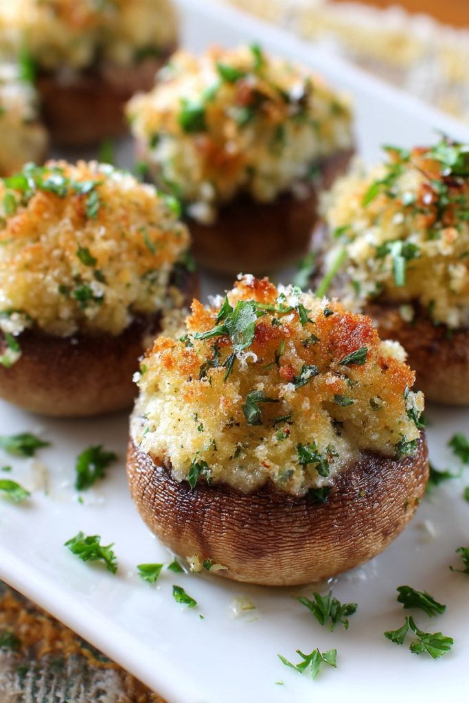 Garlic Parmesan Stuffed Mushrooms: A Bite-Sized Delight