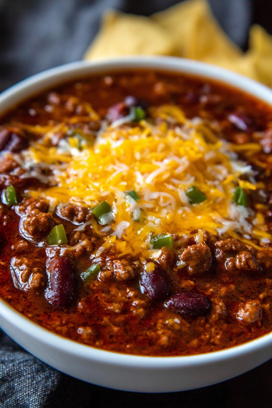 Homemade Chili Cheese Dip
