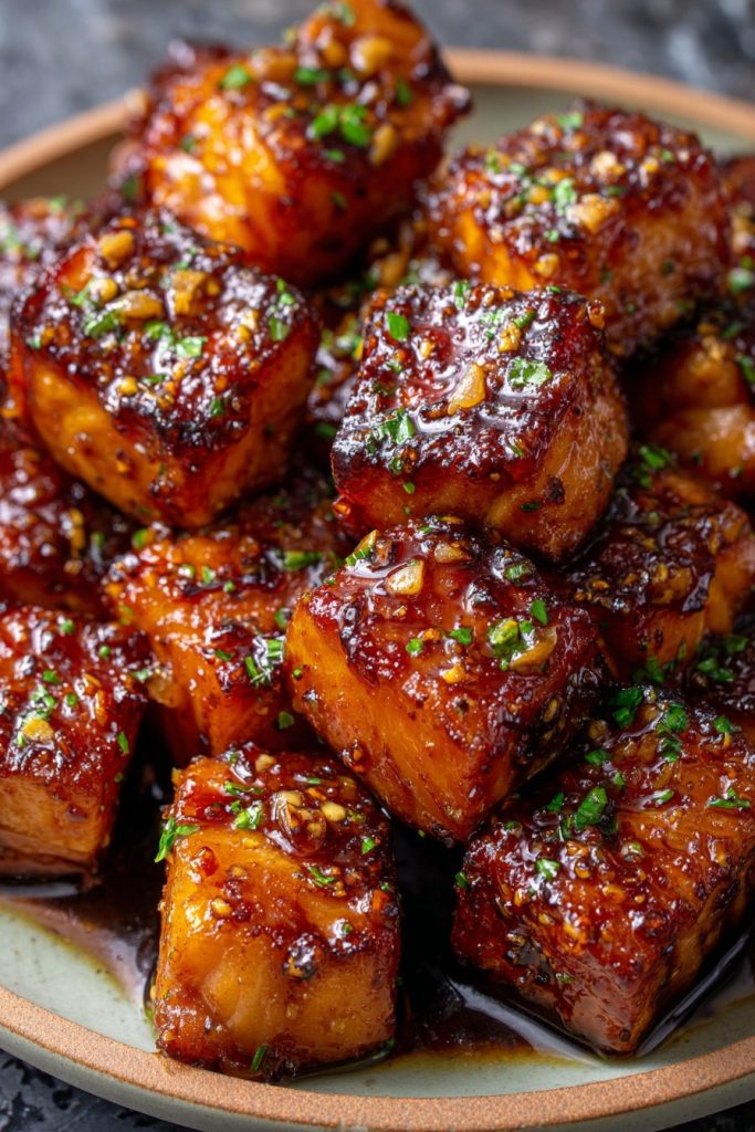 Honey Garlic Salmon Bites: A Sweet & Savory Delight