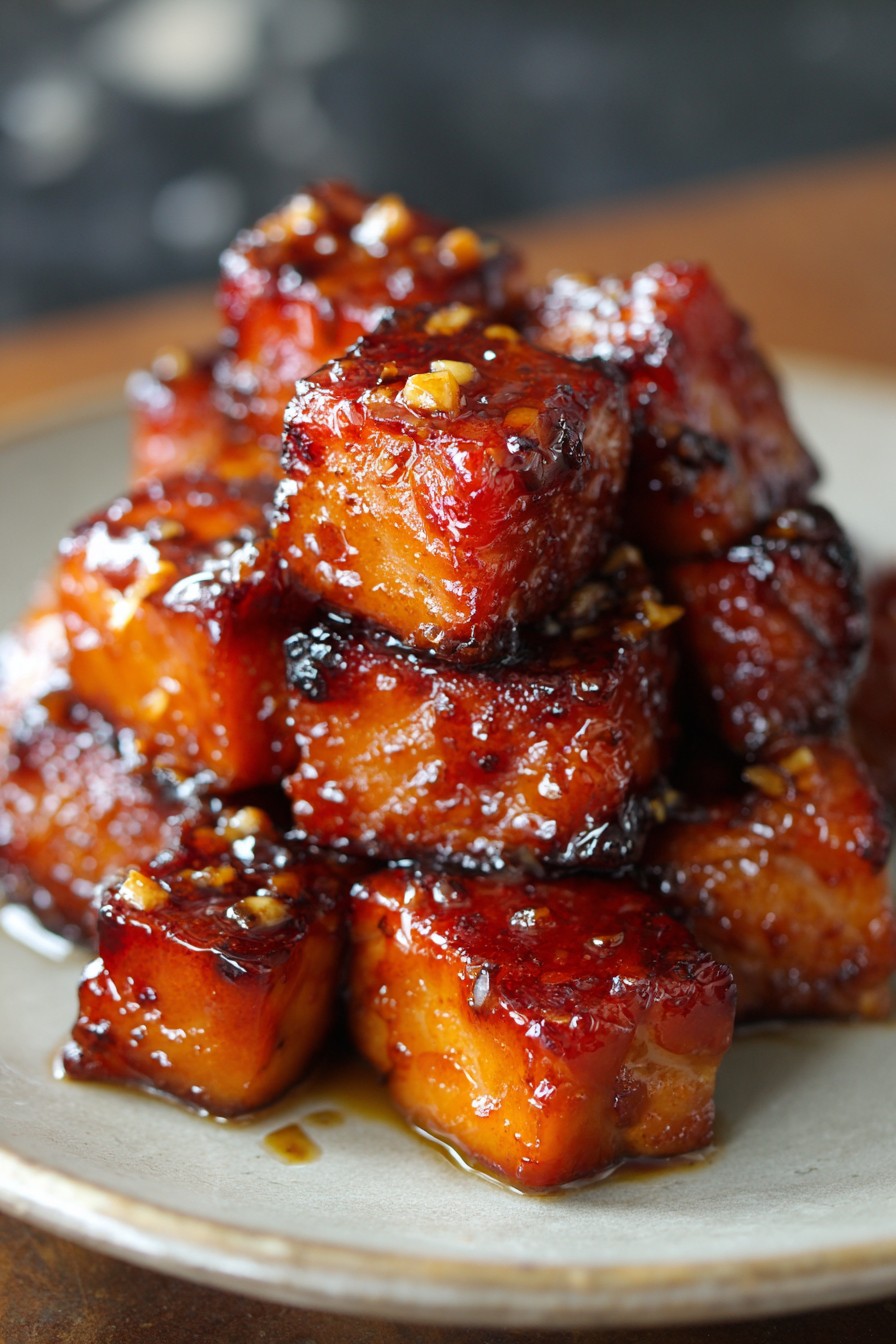 Honey Garlic Salmon Bites