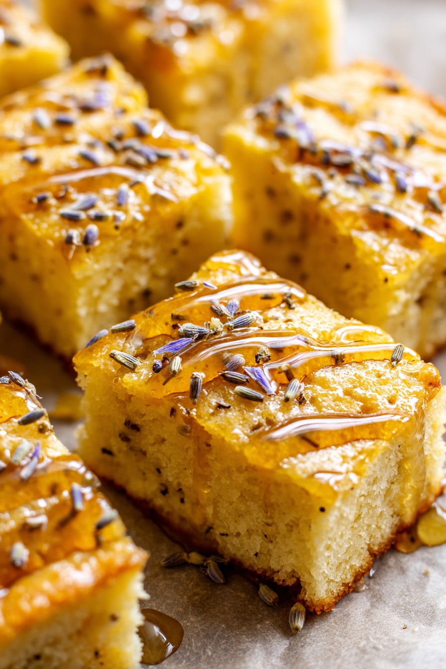 Honey Lavender Sheet Cake