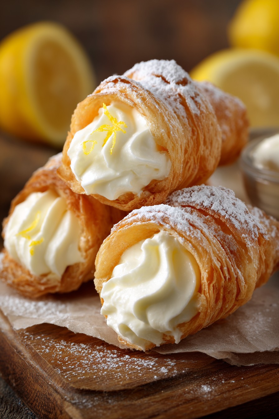 Italian Cream Filled Cannoncini