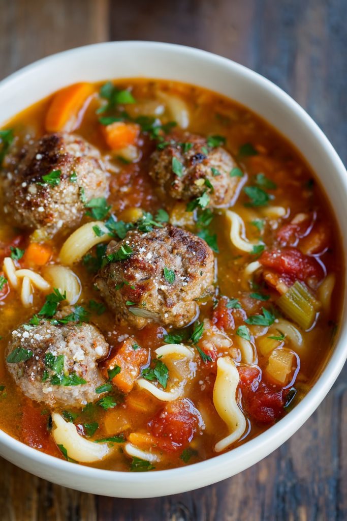Italian Meatball Soup Recipe: A Hearty Bowl of Comfort