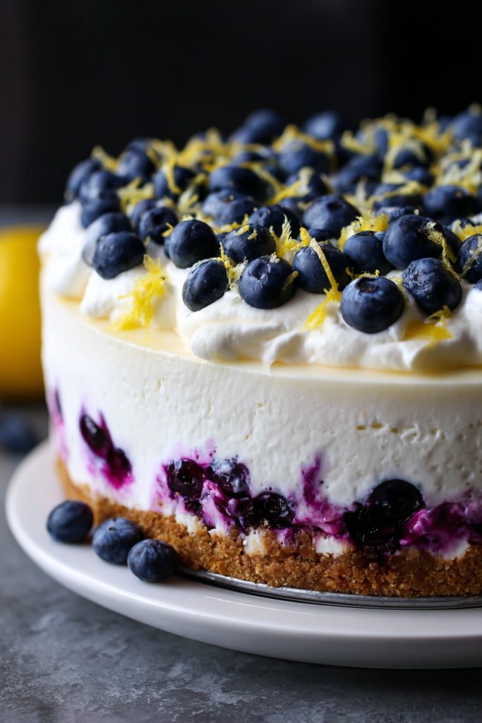 Lemon Blueberry Mousse Cake: A Zesty, Berry-Filled Delight