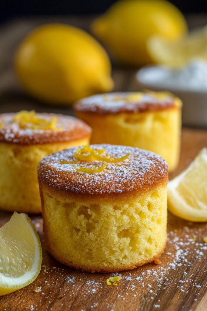 Zesty Lemon Souffle Cakes: A Cloud of Citrus Delight