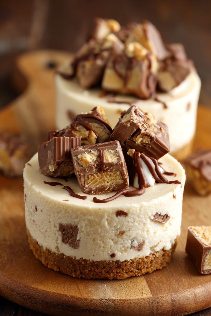 Mini No Bake Kit Kat Cheesecakes: A Crunchy, Creamy Delight