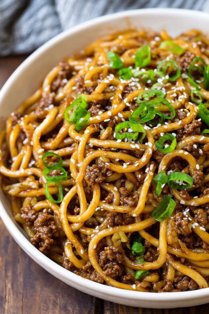 Mongolian Ground Beef Noodles: A Quick & Flavorful Weeknight Dinner