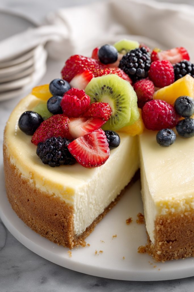 New York Cheesecake with Fresh Fruit: A Slice of Heaven