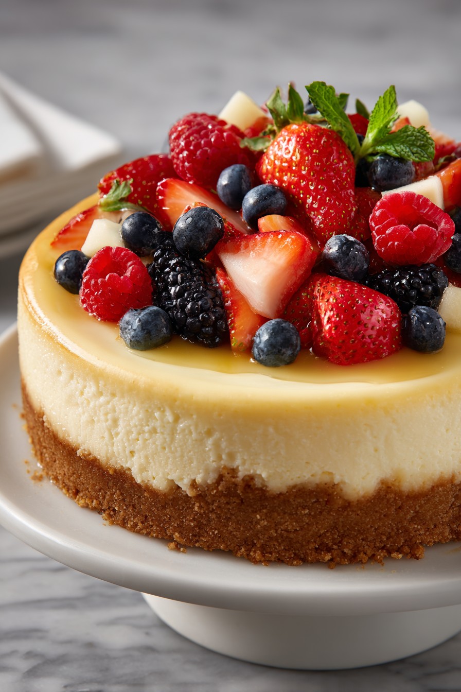 New York Cheesecake Fresh Fruit